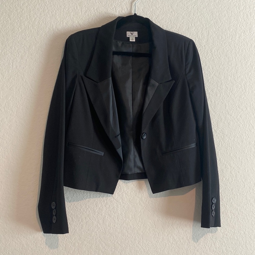 Worthington Blazer | Black Cropped Blazer | Size 6